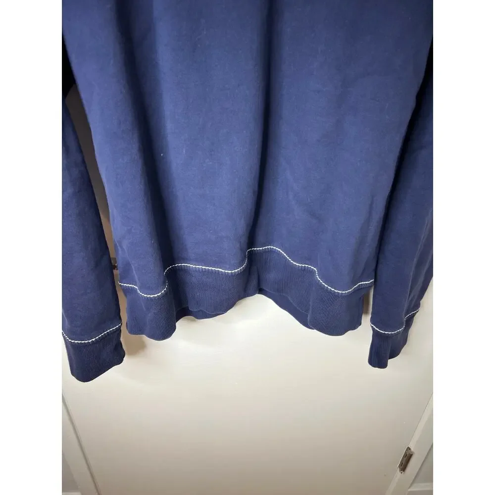 True Religion Men's Y2K Crew Neck Pullover Sweatshirt Blue ~ Size XXXL